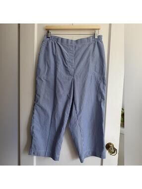 Alia Pinstripe Wide Leg Capris